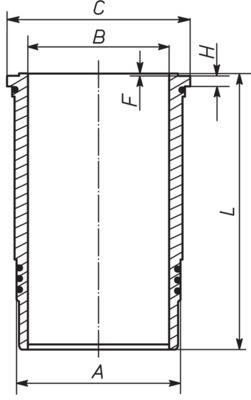 Cylinder tube (Gear side)  Art. 037LW00107001