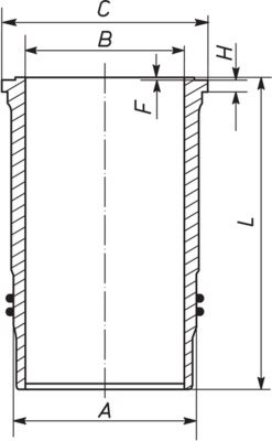 Cylinder Sleeve  (50007895)  Art. 592WN1101