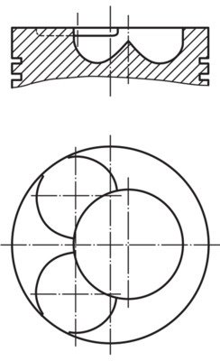 Piston (For cylinder 2, for cylinder 1)  Art. 0280600