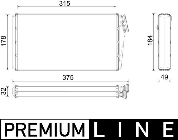 Temperature sensor, exhaust system (rear) (Exhaust gas supercharger)  Art. AH295000P