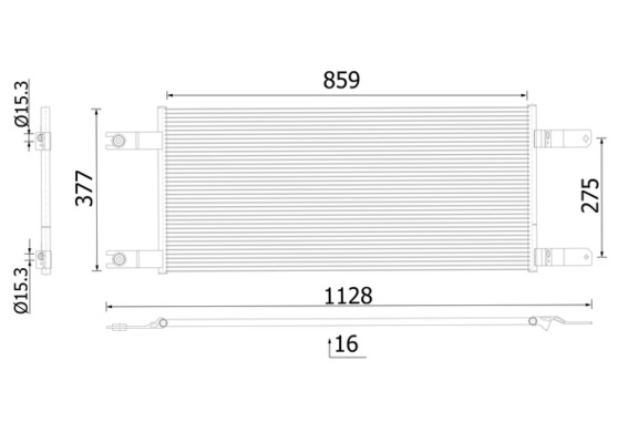 Condenser, air conditioning  Art. AC1034000S