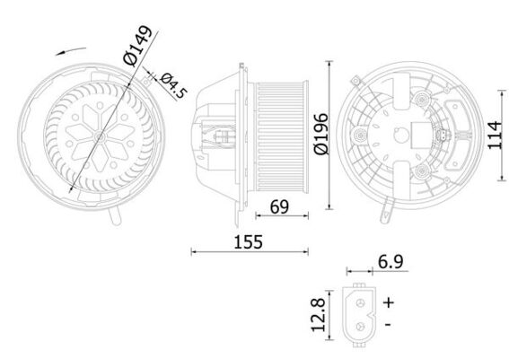 Interior Blower  Art. AB219000S