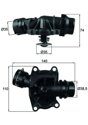 Thermostat, coolant  Art. TI23388