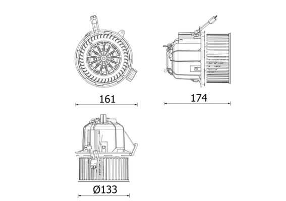 Interior Blower  Art. AB328000P