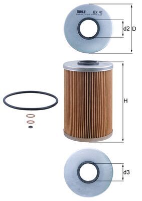 Oil Filter  Art. OX41D