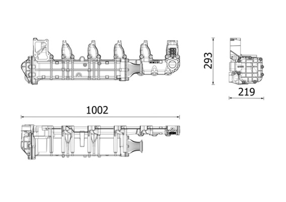 Cooler, exhaust gas recirculation  Art. CE51000P