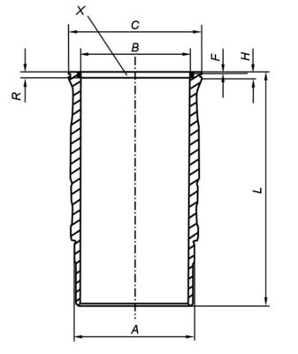 Cylinder Sleeve  (Above)  Art. 061LW00120001