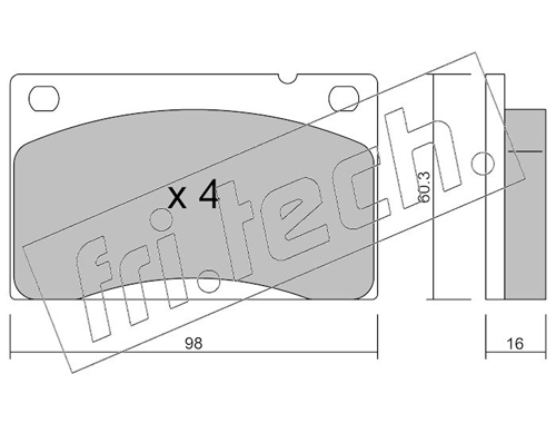 Brake Pad Set, disc brake (Front axle)  Art. 0060