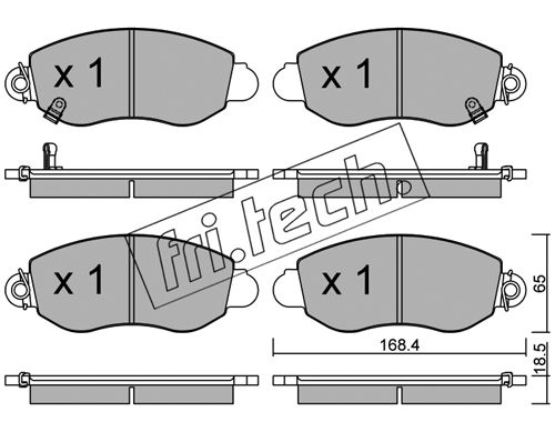 Brake Pad Set, disc brake (Front axle)  Art. 3290