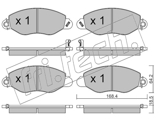 Brake Pad Set, disc brake (Front axle)  Art. 5520