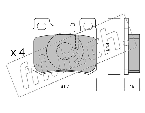 Brake Pad Set, disc brake (Rear axle)  Art. 5820