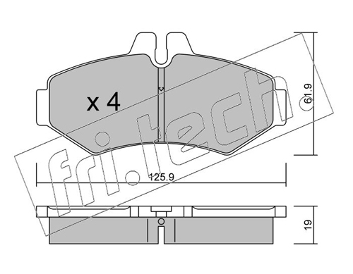 Brake Pad Set, disc brake (Rear axle)  Art. 5880