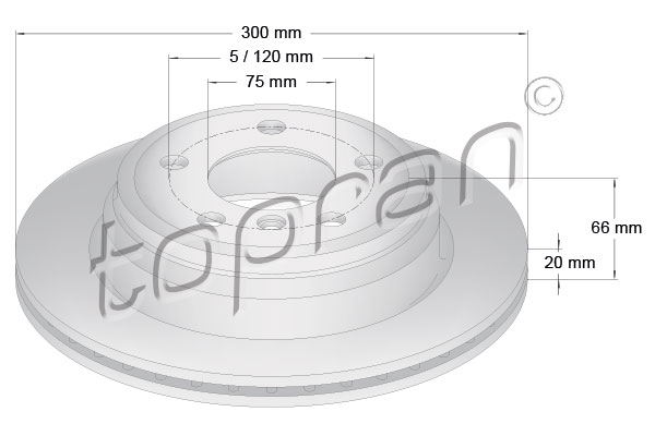 Brake Disc (Front axle, left)  Art. 503014