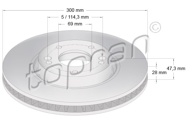 Brake Disc (Front axle)  Art. 820766