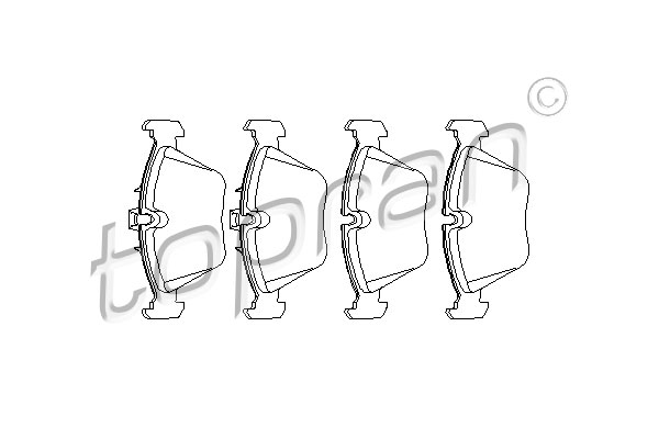 Brake Pad Set, disc brake (Front axle)  Art. 500792