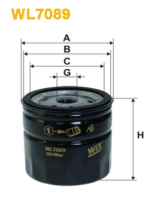 Oil Filter  Art. WL7089