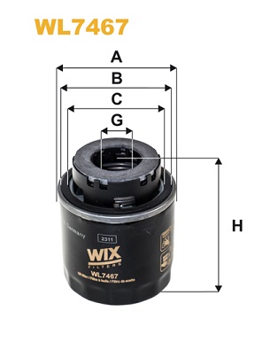 Oil Filter  Art. WL7467