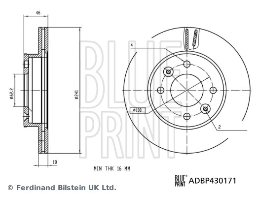 Brake Disc  Art. ADBP430171