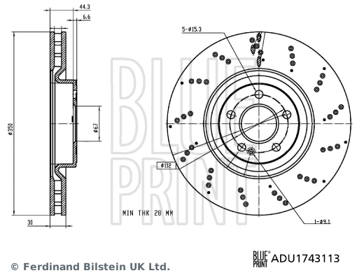 Brake Disc  Art. ADU1743113