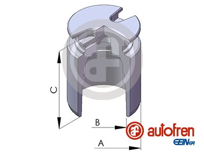 Piston, brake caliper (Rear axle)  Art. D025102