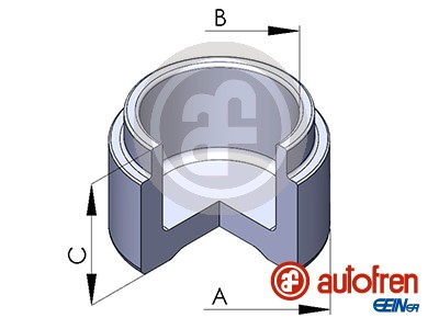 Piston, brake caliper (Front axle)  Art. D025127