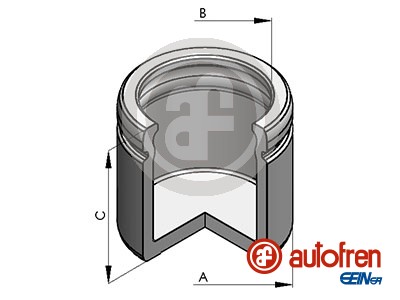 Piston, brake caliper (Front axle)  Art. D025188