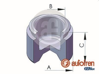 Piston, brake caliper (Rear axle)  Art. D02522