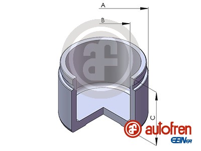 Piston, brake caliper (Rear axle)  Art. D025230