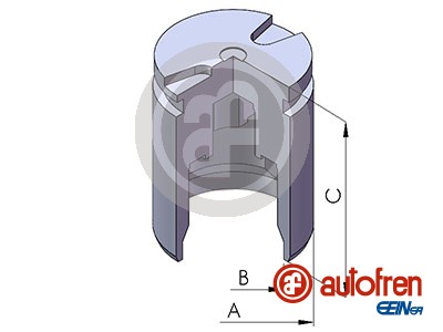 Piston, brake caliper (Rear axle)  Art. D02525