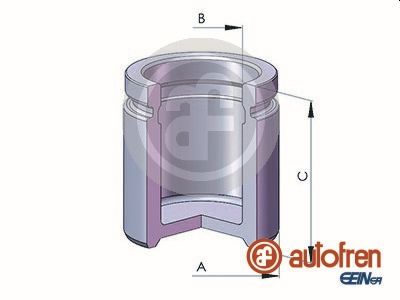 Piston, brake caliper (Rear axle)  Art. D025250