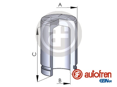 Piston, brake caliper (Front axle)  Art. D025254