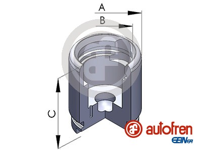 Piston, brake caliper (Rear axle)  Art. D025258