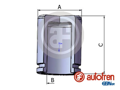 Piston, brake caliper (Front axle)  Art. D025264