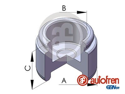 Piston, brake caliper (Front axle)  Art. D025268