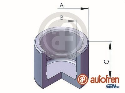 Piston, brake caliper (Front axle)  Art. D02528