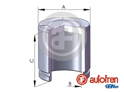 Piston, brake caliper (Front axle)  Art. D025287