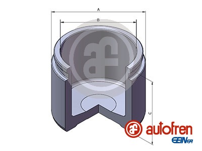 Piston, brake caliper (Front axle)  Art. D025308