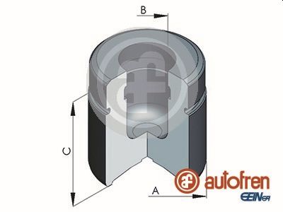 Piston, brake caliper (Rear axle)  Art. D025386