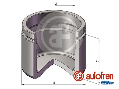 Piston, brake caliper (Front axle)  Art. D025559