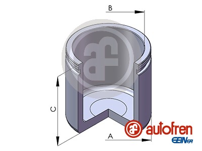 Piston, brake caliper (Front axle)  Art. D02557