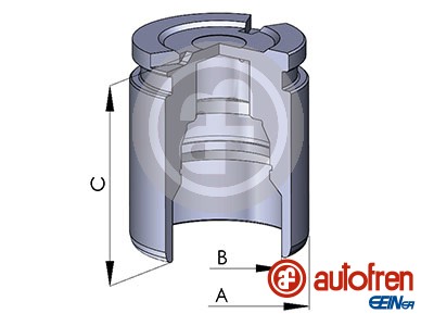 Piston, brake caliper (Rear axle)  Art. D025605