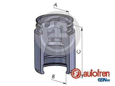 Piston, brake caliper (Rear axle)  Art. D025624