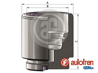 Piston, brake caliper (Rear axle)  Art. D025641