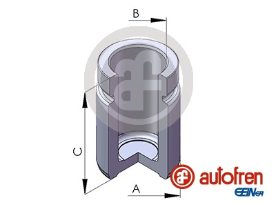 Piston, brake caliper (Rear axle)  Art. D02566