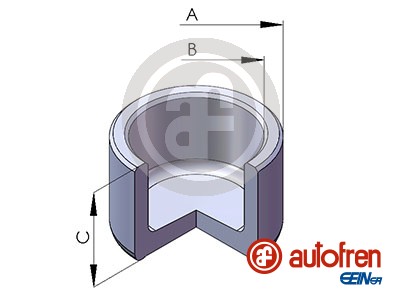 Piston, brake caliper (Rear axle)  Art. D025687