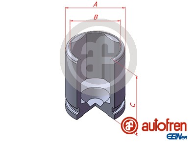 Piston, brake caliper (Rear axle)  Art. D025688