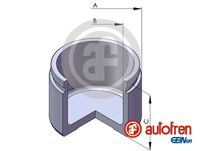 Piston, brake caliper (Rear axle)  Art. D02575