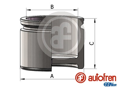 Piston, brake caliper (Front axle)  Art. D025761