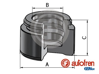 Piston, brake caliper (Front axle)  Art. D025771