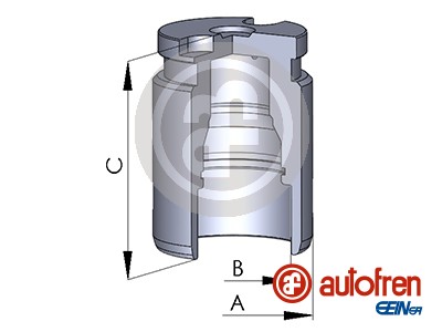 Piston, brake caliper (Rear axle)  Art. D02594